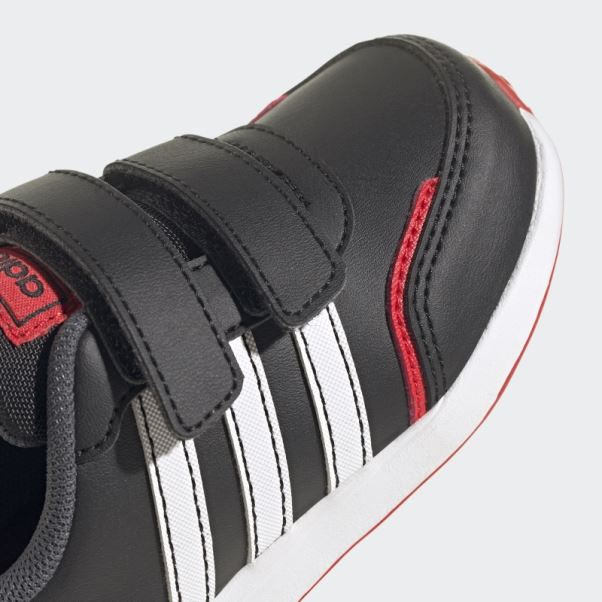 Rouge Adidas Vs Switch 3 Style De Vie Course Crochet Et Boucle Sangle Chaussures Mode