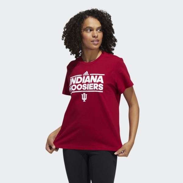 T-shirt Manches Courtes Adidas Playmaker Rouge Victoire