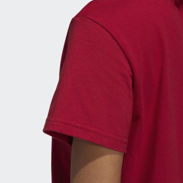 T-shirt Manches Courtes Adidas Playmaker Rouge Victoire