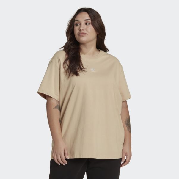 T-shirt Adidas (grande Taille) Beige