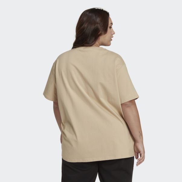 T-shirt Adidas (grande Taille) Beige