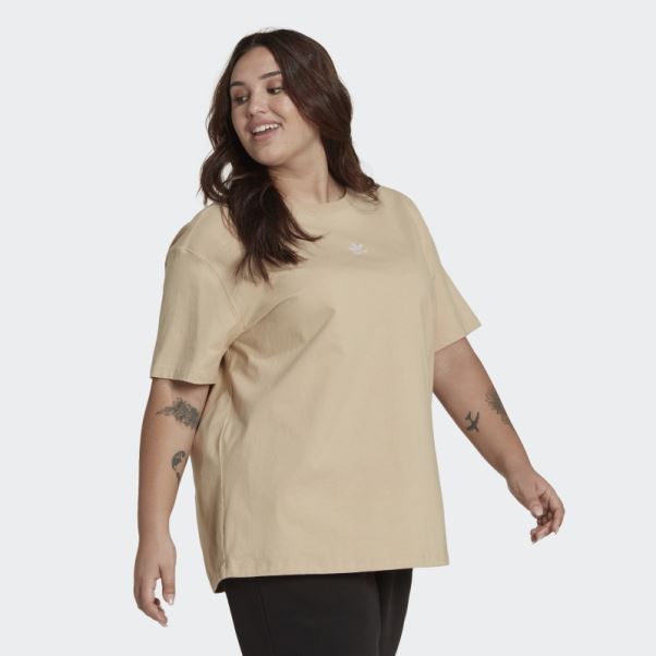 T-shirt Adidas (grande Taille) Beige