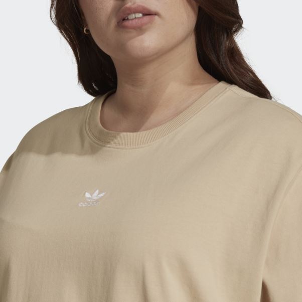 T-shirt Adidas (grande Taille) Beige