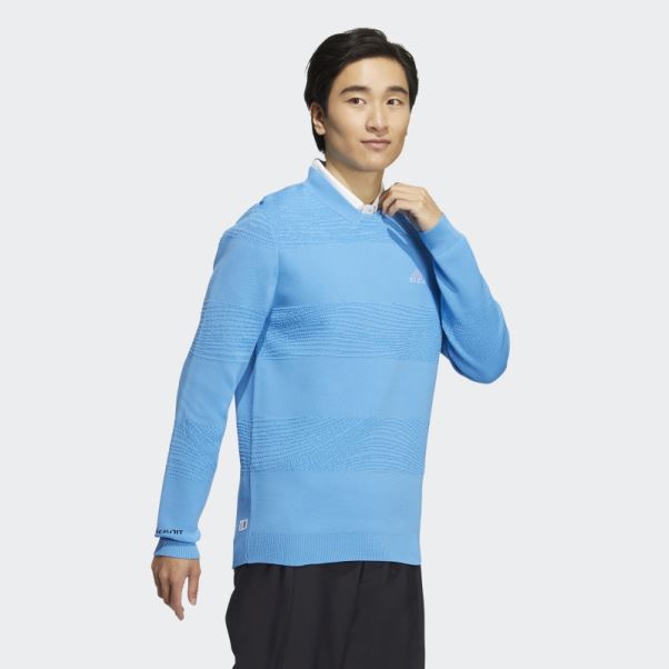 Sweat Adidas Bleu Ras Du Cou Made To Be Remade