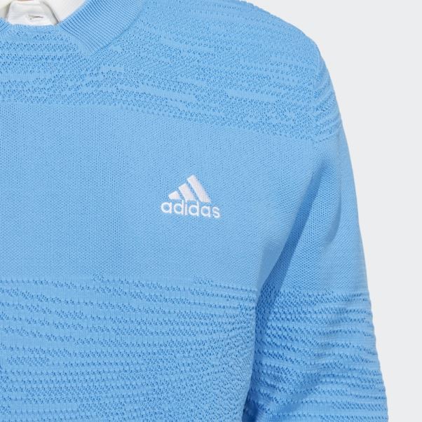 Sweat Adidas Bleu Ras Du Cou Made To Be Remade