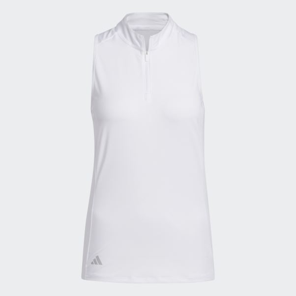 Polo Adidas Sans Manches Racerback Blanc