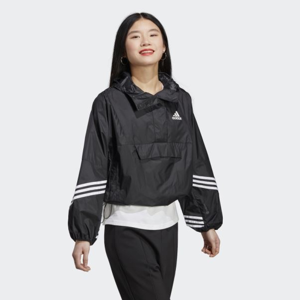 Anorak à Capuche Adidas Wind.rdy Noir