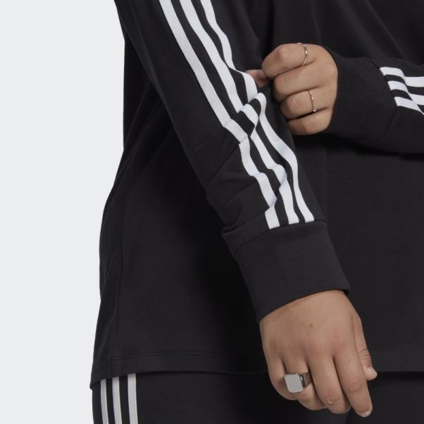 Haut Noir à Manches Longues Adidas Adicolor Classics (grande Taille)