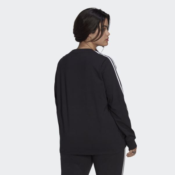 T-shirt à Manches Longues Adicolor Classics Noir (taille Plus) Adidas