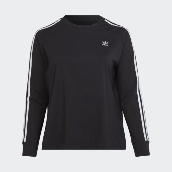T-shirt à Manches Longues Adicolor Classics Noir (taille Plus) Adidas
