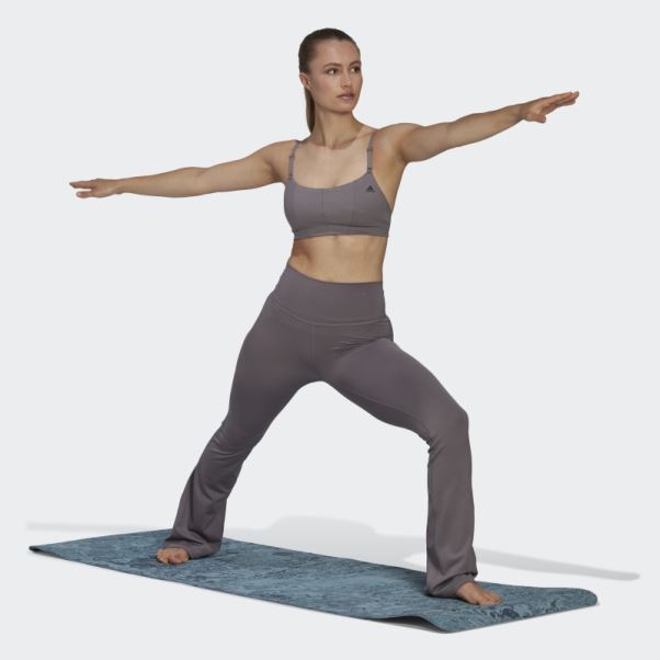 Soutien-gorge Léger Adidas Yoga Studio Trace Gris