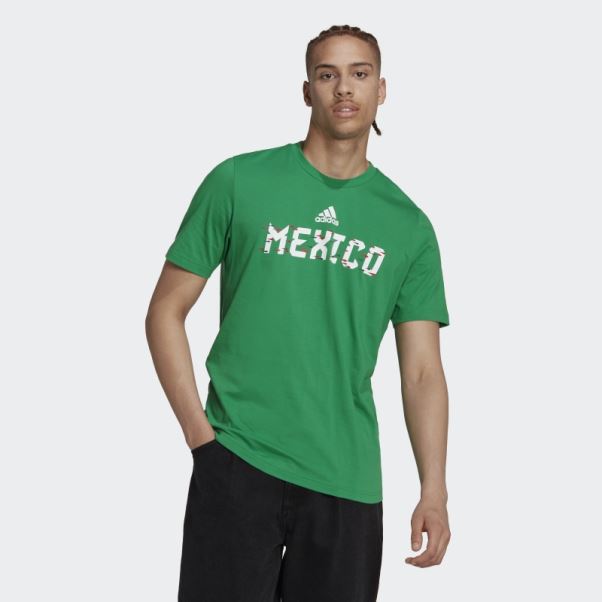 Tee Shirt Adidas Coupe Du Monde Fifa 2022 Mexique Vert