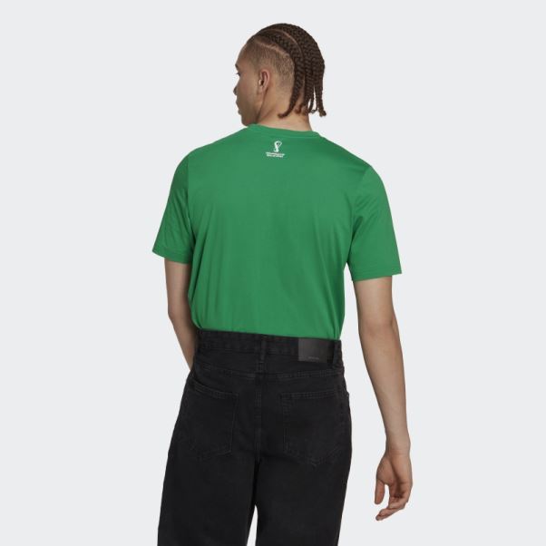 Tee Shirt Adidas Coupe Du Monde Fifa 2022 Mexique Vert