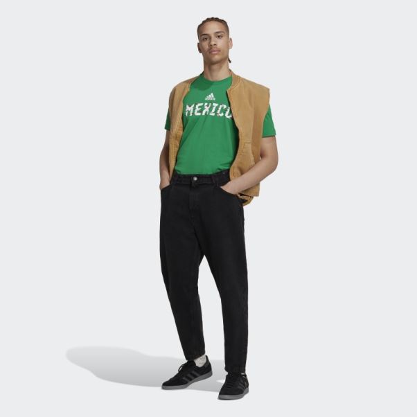 Tee Shirt Adidas Coupe Du Monde Fifa 2022 Mexique Vert