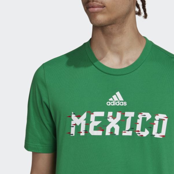 Tee Shirt Adidas Coupe Du Monde Fifa 2022 Mexique Vert