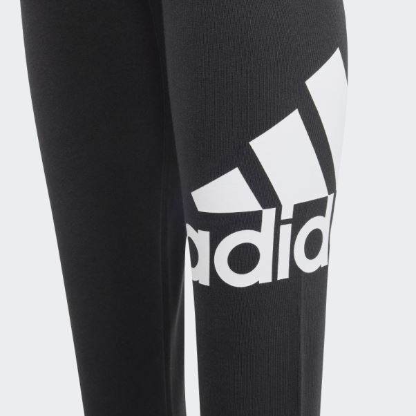Collants En Coton Gros Logo Essentials Adidas Noir