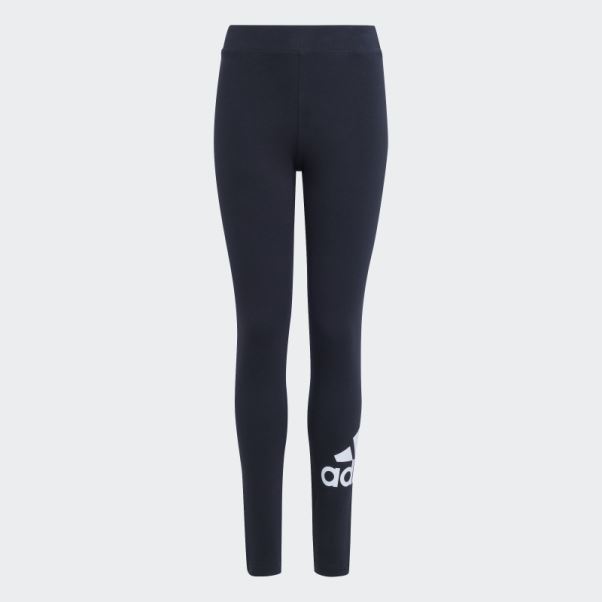 Adidas Essentials Legging En Coton à Gros Logo Noir
