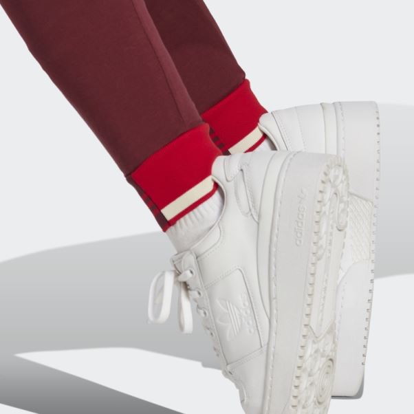 Legging Bord Côte Adidas Rouge