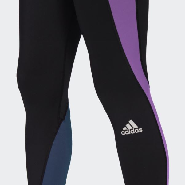 Adidas Leggings 7/8 Noir à Blocs De Couleurs