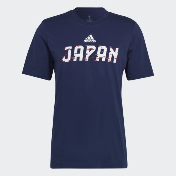 Tee Shirt Bleu Marine Coupe Du Monde Fifa 2022 Japon Adidas