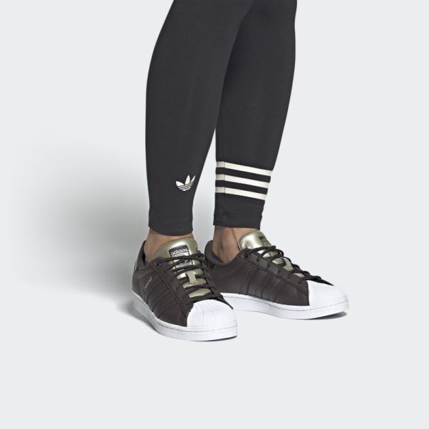 Adidas Superstar Chaussures Marron Nuit