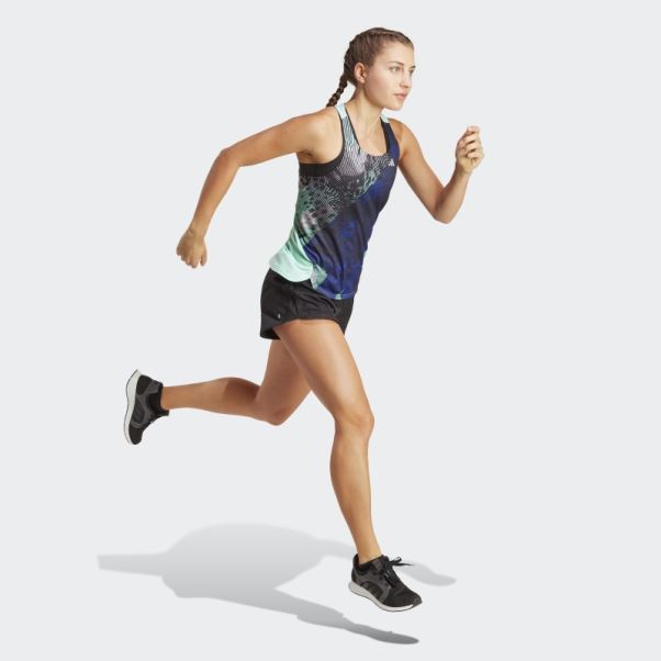 Adizero Débardeur Running Adidas Noir
