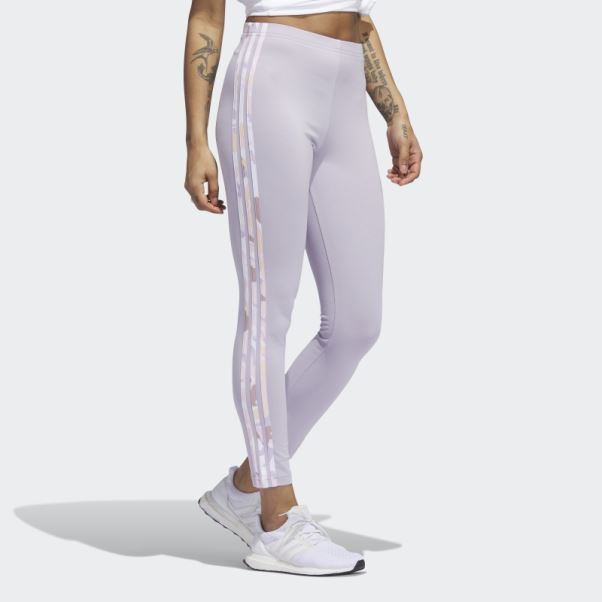 Legging Taille Haute En Jersey Simple Adidas Essentials 3-stripes Silver Dawn