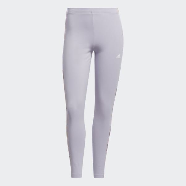 Legging Taille Haute En Jersey Simple Adidas Essentials 3-stripes Silver Dawn
