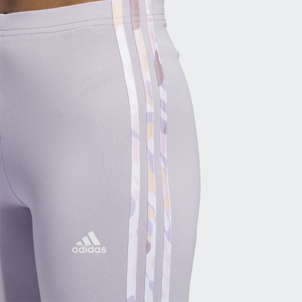 Legging Taille Haute En Jersey Simple Adidas Essentials 3-stripes Silver Dawn