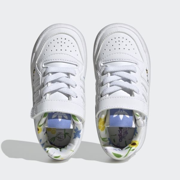 Adidas Forum Low Chaussures Blanc/bleu/vert