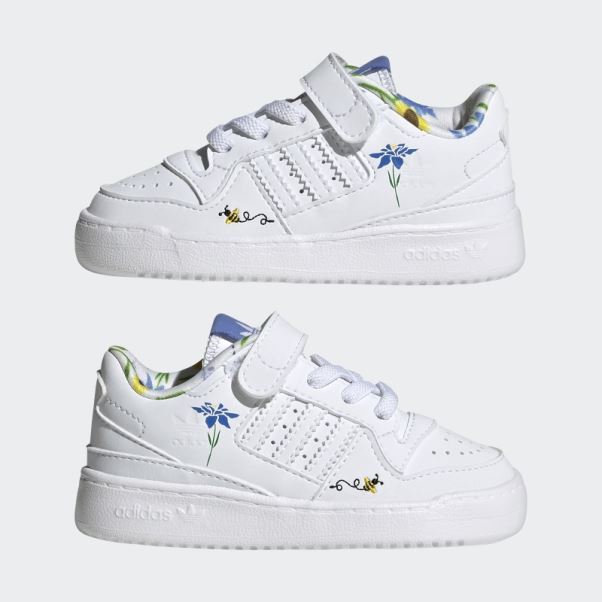 Adidas Forum Low Chaussures Blanc/bleu/vert