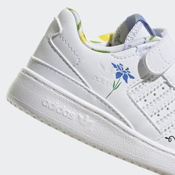 Adidas Forum Low Chaussures Blanc/bleu/vert