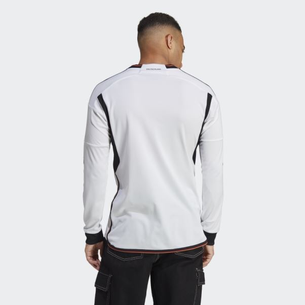 Maillot Domicile Allemagne 22 Manches Longues Blanc Adidas