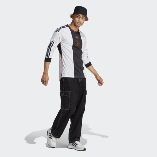 Maillot Domicile Allemagne 22 Manches Longues Blanc Adidas