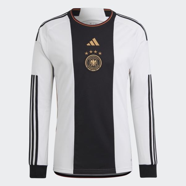 Maillot Domicile Allemagne 22 Manches Longues Blanc Adidas