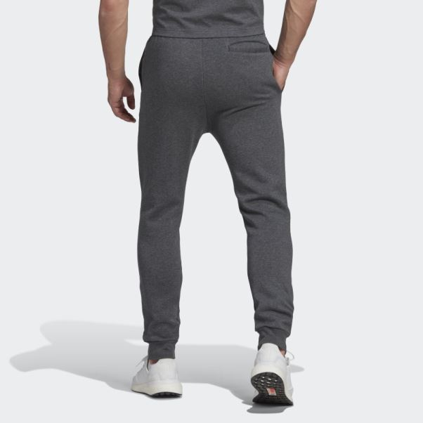 Pantalon Fuselé Regular En Molleton Gris Foncé Chiné Adidas