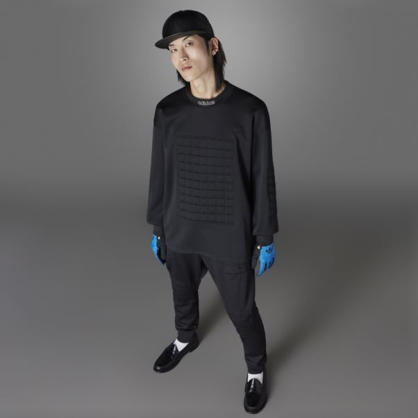 Sweat-shirt Gardien De But Bleu Version Adidas Noir