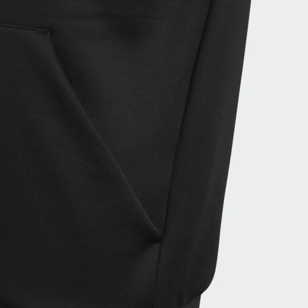 Sweat à Capuche Adidas Train Icones Aeroready 3 Bandes Noir