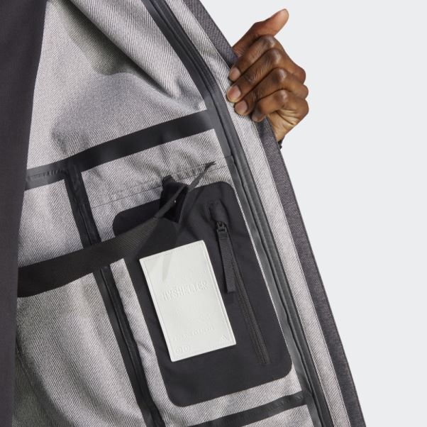 Adidas Myshelter Rain.rdy Veste En Jean Noir
