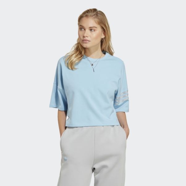 Tee Shirt Adicolor Neuclassics Adidas Bleu