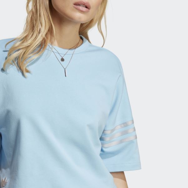 Tee Shirt Adicolor Neuclassics Bleu Adidas