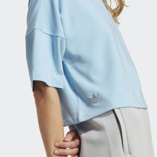 Tee Shirt Adicolor Neuclassics Bleu Adidas