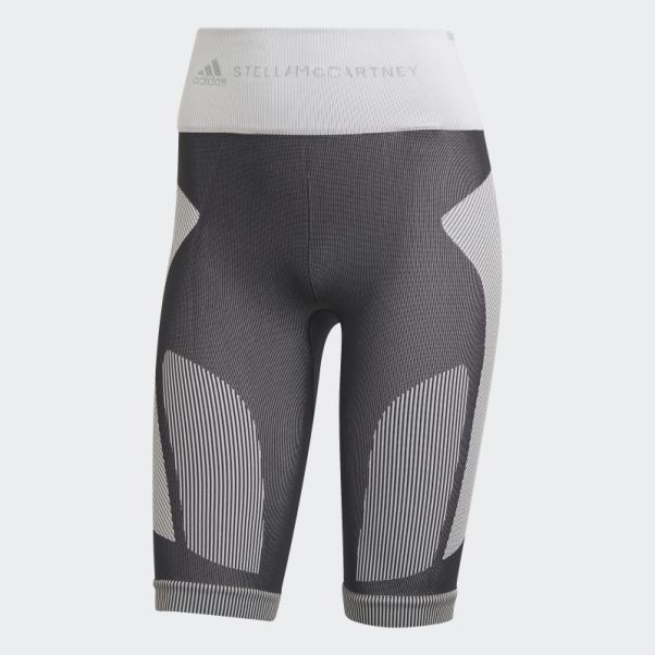 Leggings Courts Adidas By Stella Mccartney Truestrength Sans Coutures Noirs Mode