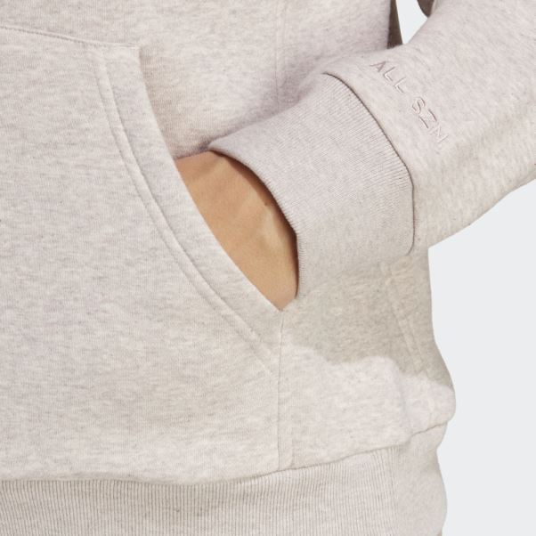Adidas Sweat à Capuche Zippé All Szn Fleece Taupe Mel