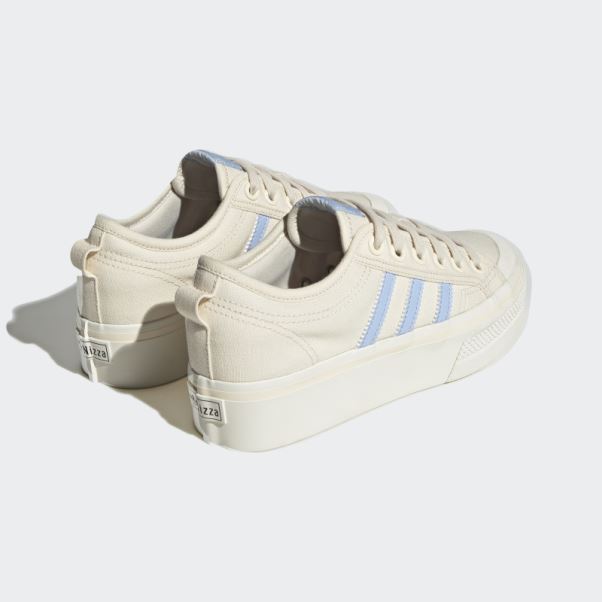 Adidas Nizza Plate-forme Chaussures Bleu Aube