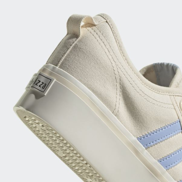 Adidas Nizza Plate-forme Chaussures Bleu Aube