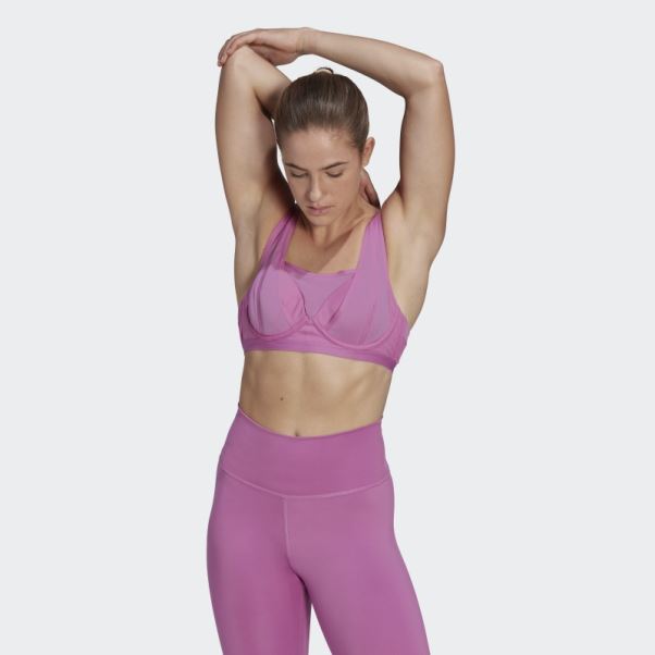 Soutien-gorge D'entraînement à Maintien élevé Tlrd Impact Luxe Lilas Adidas