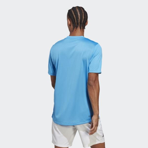 Tee Shirt Tennis Adidas Club Bleu