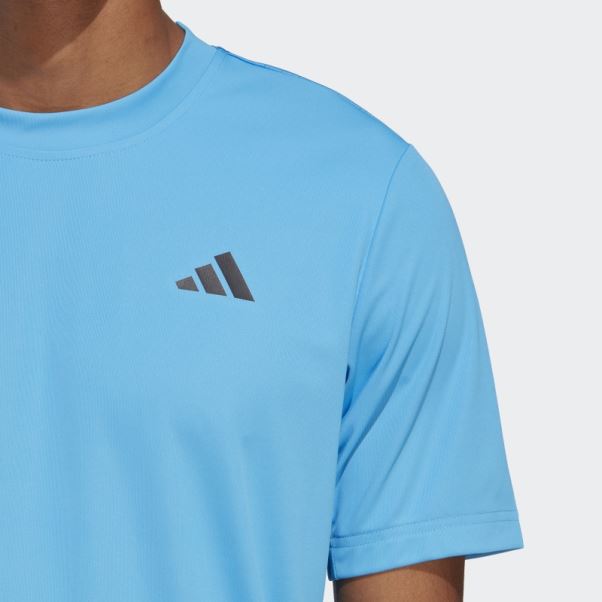 Tee Shirt Tennis Adidas Club Bleu