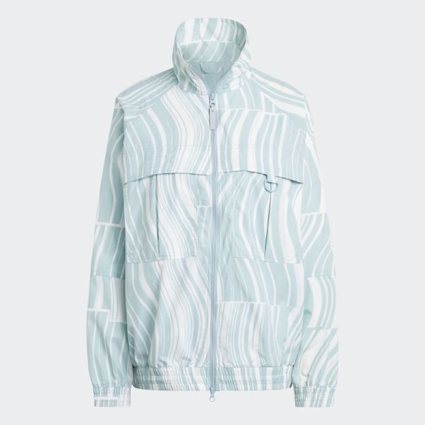 Adidas By Stella Mccartney Truecasuals Imprimé Tracktop Mode Blanc